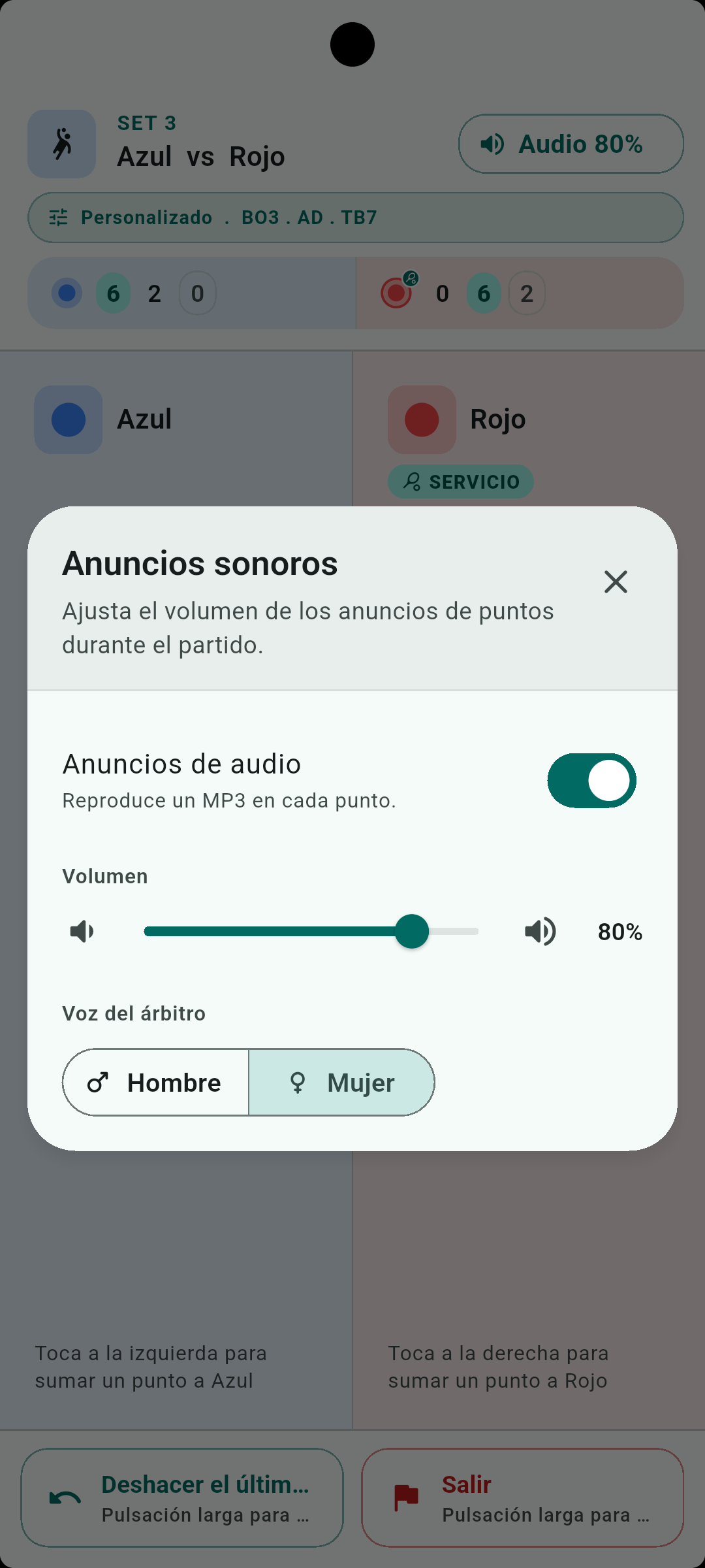Anuncios por voz