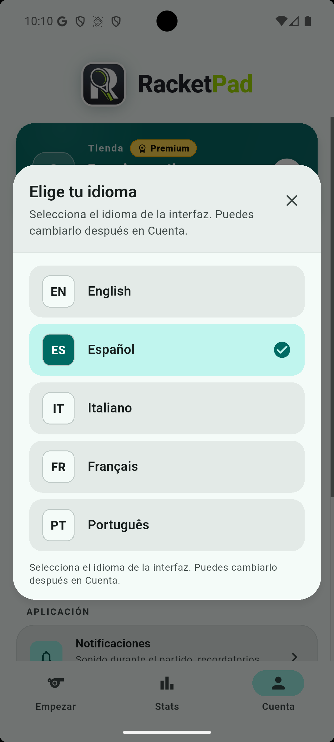 Cinco idiomas